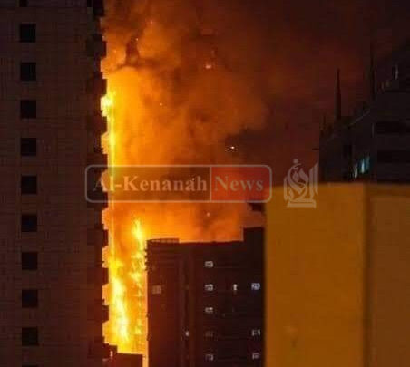 حريق غاشم يلتهم تل أبيب إسرائيل ويتسبب  في تفحم جثث سكان برج بن غورين و حانوكا