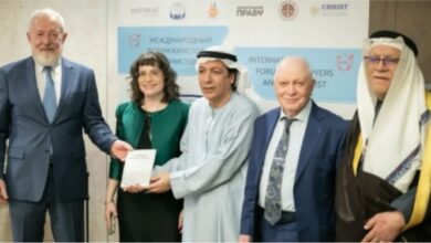 وفود قمة شعوب العالم تشارك بالمنتدى الدولي للمحامين والاقتصاديين لجامعة موسكو الحكومية للقانون “كوتافينا “