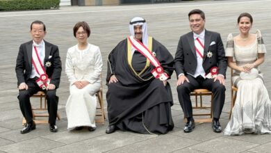 المحمد: أهدي إلى الأمير «الوشاح الأكبر لوسام الشمس المشرقة»